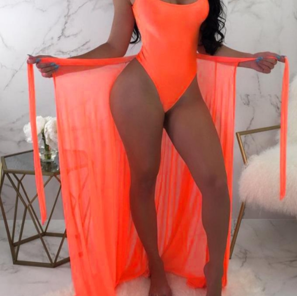 Swimsuit and cover up